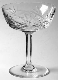 St Louis Chantilly Clear Continental Champagne   Clear,Cross Cuts & Fan Cuts