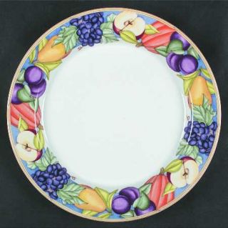Dansk Cornucopia Dinner Plate, Fine China Dinnerware   Various Fruits & Vegetabl