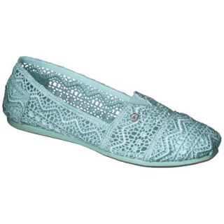 Womens Mad Love Lydia Crocheted Loafers   Mint 9