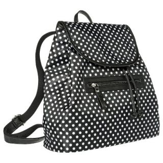 Bueno Polka Dot Backpack Handbag   Black