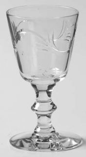 Seneca 908 8 Cordial Glass   Stem #908, Cut Dots & Scrolls