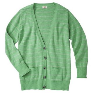 Mossimo Supply Co. Juniors Plus Size Long Sleeve Boyfriend Sweater   Green 2