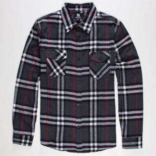 Silver Lake Mens Flannel Shirt Charcoal In Sizes Xx Large, X Large, Larg