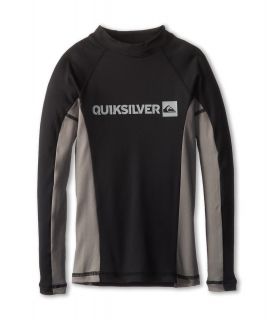 Quiksilver Kids Prime L/S Surf Shirt Boys Swimwear (Gray)