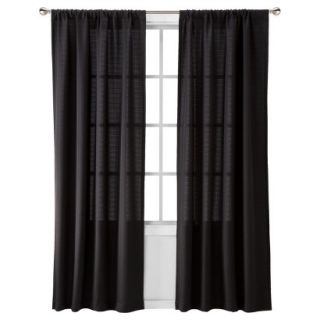 Room Essentials Chesapeake Window Panel Pair   Black (42x84)
