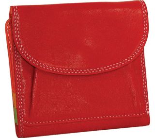 Womens Belarno A206 Small French Wallet   Red Leather Goods