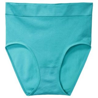 Gilligan & OMalley Womens Seamless High Rise Brief   Tableaux Turquoise L