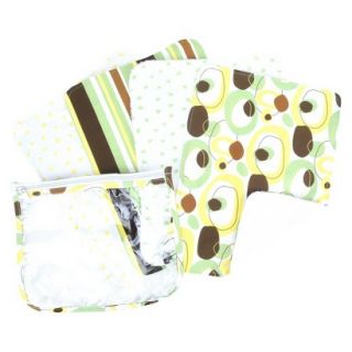 5 Pc. Burp Cloth and Pouch Set   Giggles by Lab