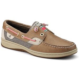 Sperry Top Sider Womens Rainbowfish Linen Oat Shoes, Size 7 M   9207044