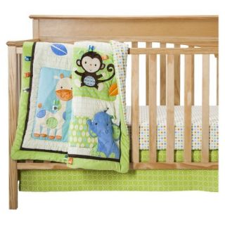 3pc Silly Friends Crib Bedding Set by Taggies