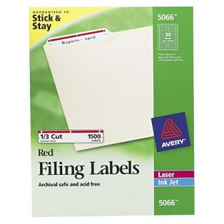 Avery Laser/Inkjet Self Adhesive Filing Labels   White (1500 Per Box)