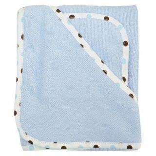 TL Care Organic Terry Hooded Towel Set   Blue