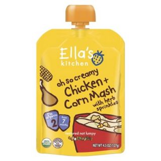Ellas Kitchen Organic Baby Food Pouch   Chicken and Corn Mash 4.5 oz (7 Pack)