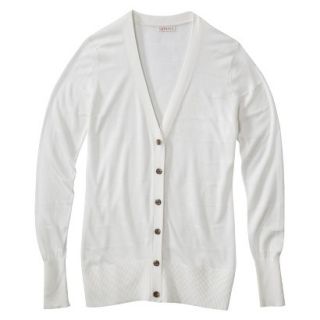 Merona Petites Long Sleeve Boyfrien Cardigan Sweater   Cream XLP