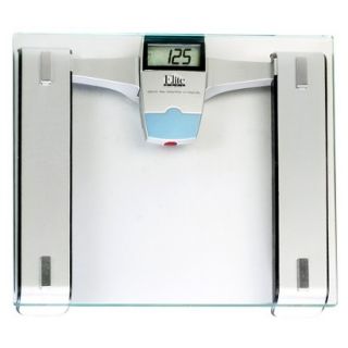 Elite Home Electronic Personal Bathroom Scale   Clear