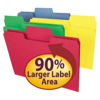 Smead 100 count Clear Cover Folder   Assorted Colors (8.5X11)