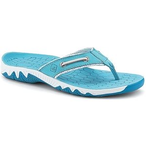 Sperry Top Sider Womens SON R Pulse Thong Bachelor Button Blue Sandals, Size 7 M   9145541