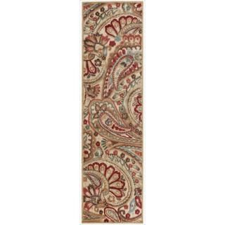 Nourison Graphic Illusions Paisley Red Multi Rug (23 X 8)