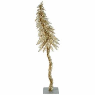 4 Pre Lit Champagne Fantasy Tree   Clear Lights