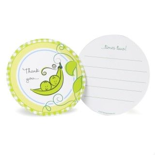 Two Peas in a Pod Thank You Notes