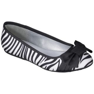 Girls Cherokee Kendrix Ballet Flat   Zebra 5