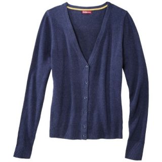 Merona Petites Long Sleeve Deep V Neck Cardigan Sweater   Navy XXLP
