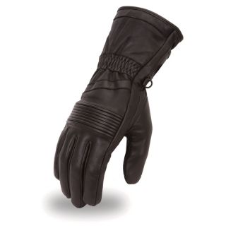 First Classics Mens Windproof Motorcycle Gloves   Black, 2XL, Model FI124GL