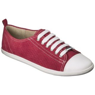 Womens Merona Kelsey Perforated Sneaker   Red 8.5