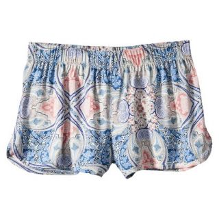 Mossimo Supply Co. Juniors Soft Printed Short   Blue/Coral XXL(19)