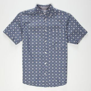 Night Sky Boys Shirt Chambray In Sizes Small, Large, X Large