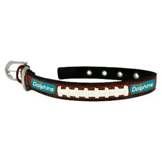 Miami Dolphins Classic Leather Small Football Collar