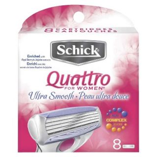 Schick Quattro for Women Refill Cartridges   8 Cartridges