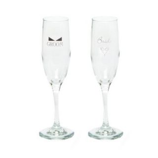 Bride and Groom Champagne Flutes