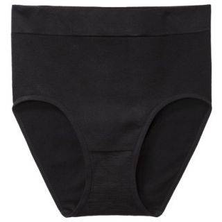 Gilligan & OMalley Womens Seamless High Rise Brief   Black S