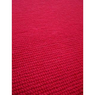 Hand knotted Nodo Red Wool Rug (46 X 66)