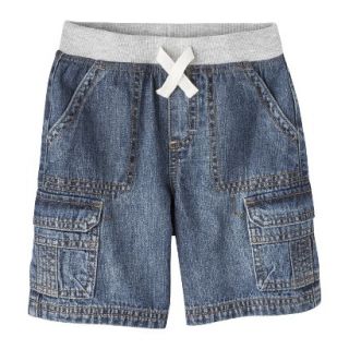 Cherokee Infant Toddler Boys Cargo Jean Short   Solid Blue 2T