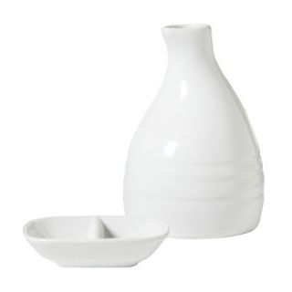 Threshold Soy Sauce Bottle with Sauce Dish Set of 5   White
