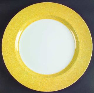 Spode Vermicelli Yellow Service Plate (Charger), Fine China Dinnerware   Yellow