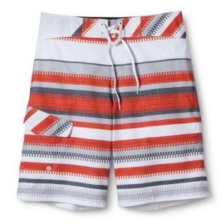 Mossimo Supply Co. Mens 11 Striped Hybrid Short   Ripe Red 28