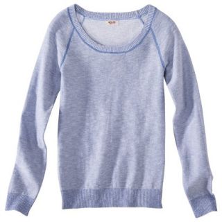 Mossimo Supply Co. Juniors Scoop Neck Sweater   True Navy L(11 13)