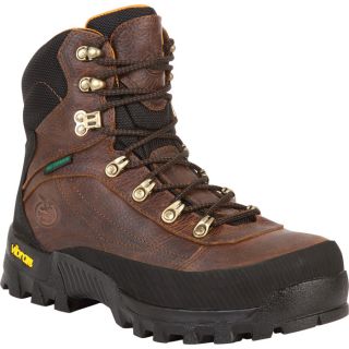 Georgia Crossridge Waterproof Hiker Work Boot   Dark Brown, Size 10 1/2 Wide,