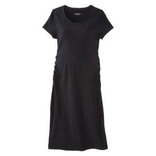 Liz Lange for Target Maternity Short Sleeve Shirt Dress   Black XXL