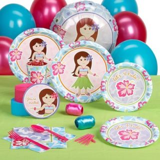 Hawaiian Girl Standard Party Pack for 8