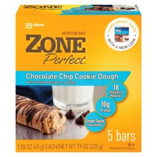 ZonePerfect Chocolate Chip Cookie Dough Nutrition Bars   5 Count