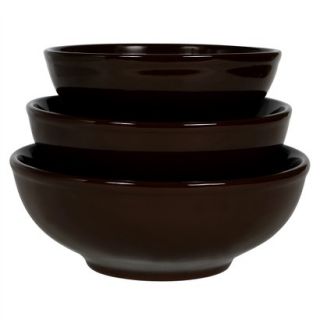 COLORcode Serving Bowls Set of 3   Dark Chocolate (35 oz./52 oz./70 oz)