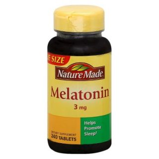 Nature Made Melatonin Dietary Supplement 3 mg Tablets   240 Count
