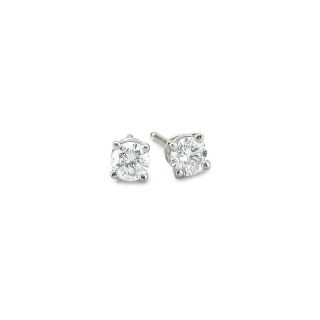 1/3 CT. T.W. Round Diamond Studs 14K Gold, White/Gold, Womens