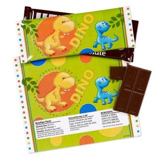 Dinosaurs Large Candy Bar Wrappers