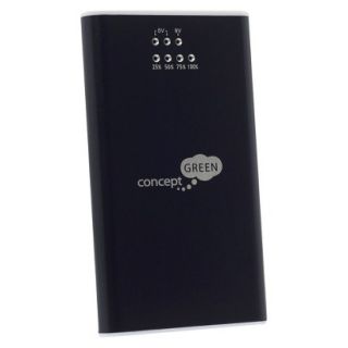 Concept Green Multi device Solar Battery Charger   Black (CG3600B)
