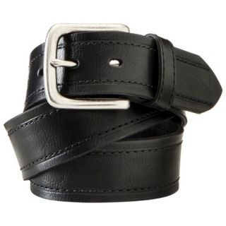 Merona Mens Belt   Leather Black M